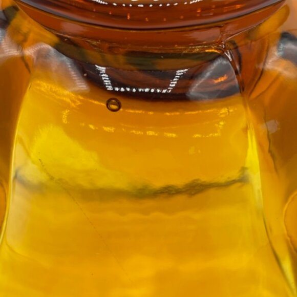 LE Smith Glass #4101 Amber Simplicity Nappy Dish 5" - Picture 8 of 8